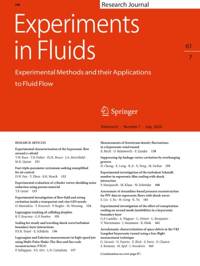 Experiments in Fluids 7/2020