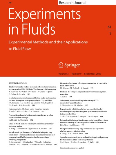 Experiments in Fluids 9/2020
