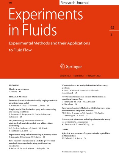 Experiments in Fluids 2/2021