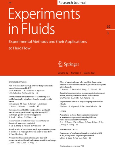Experiments in Fluids 3/2021