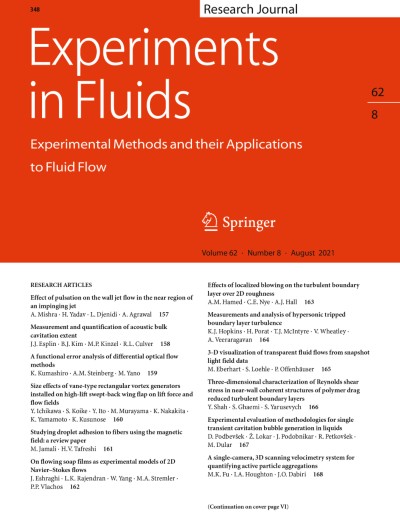 Experiments in Fluids 8/2021