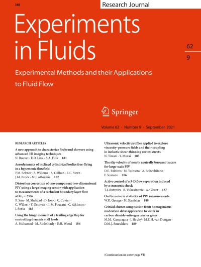 Experiments in Fluids 9/2021