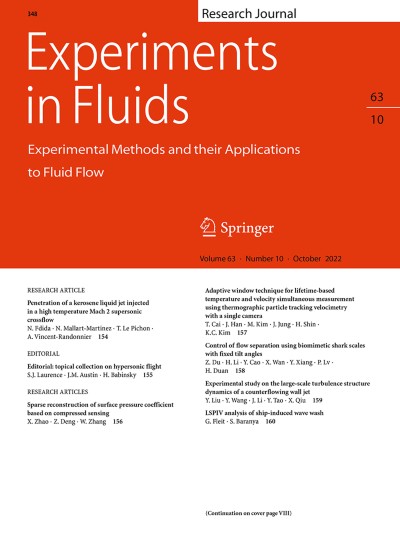 Experiments in Fluids 10/2022