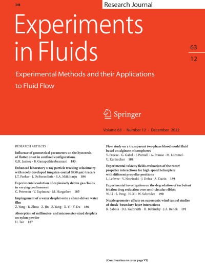 Experiments in Fluids 12/2022