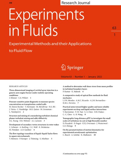 Experiments in Fluids 1/2022