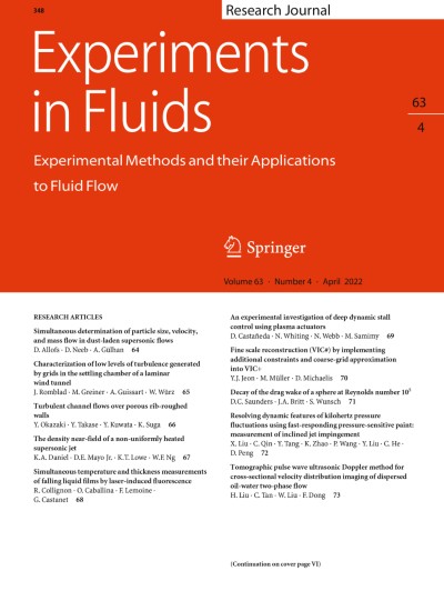 Experiments in Fluids 4/2022