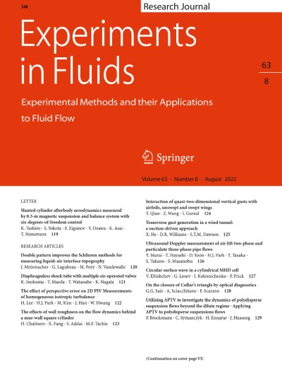 Experiments in Fluids 8/2022