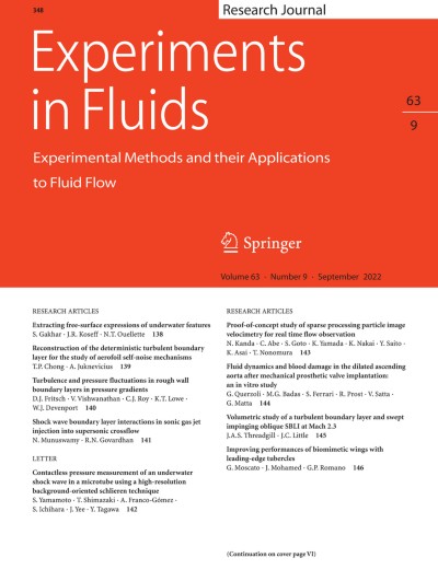 Experiments in Fluids 9/2022