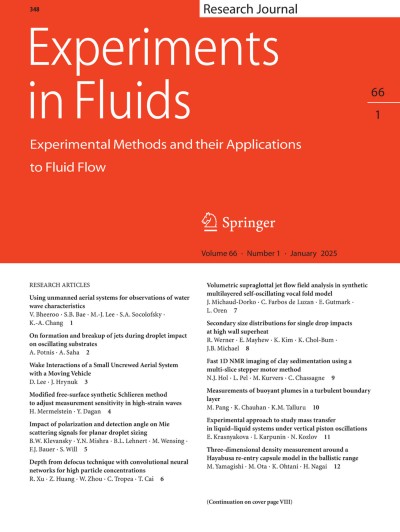 Experiments in Fluids 1/2025
