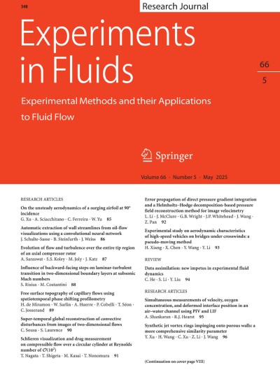 Experiments in Fluids 5/2025