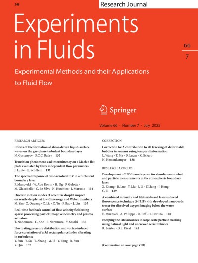 Experiments in Fluids 7/2025