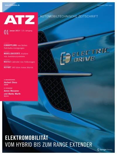 ATZ - Automobiltechnische Zeitschrift 1/2013