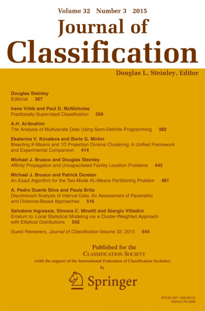 Journal of Classification 3/2015