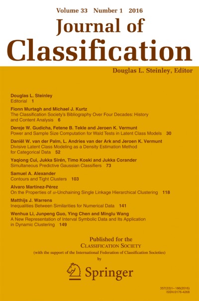 Journal of Classification 1/2016