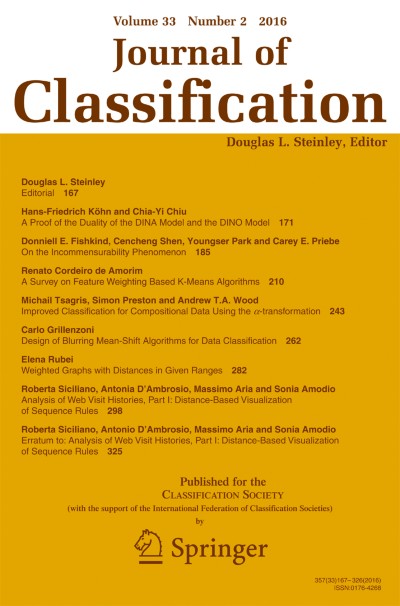 Journal of Classification 2/2016