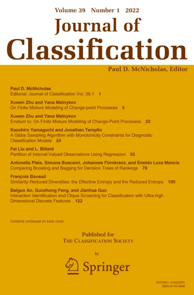 Journal of Classification 1/2022
