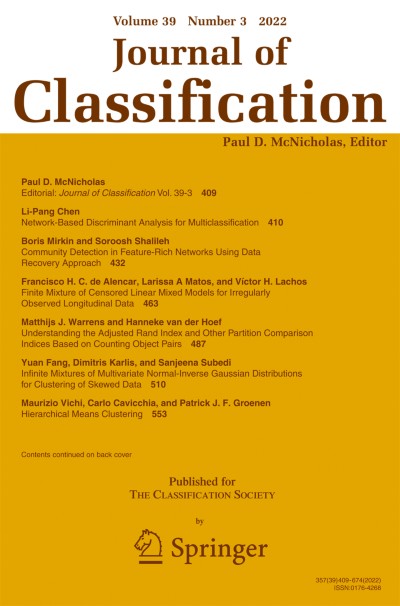 Journal of Classification 3/2022