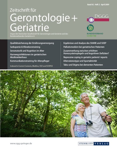 Zeitschrift für Gerontologie und Geriatrie 2/2009