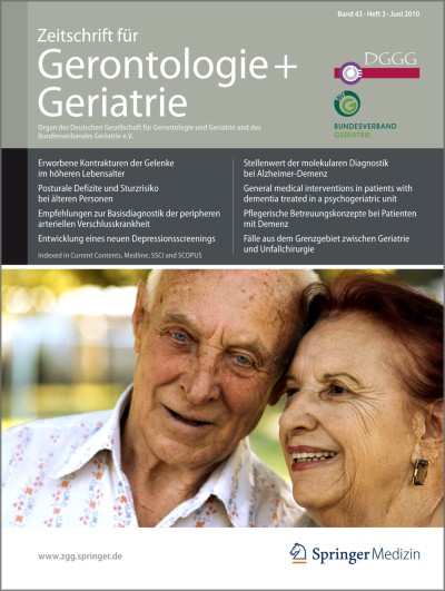 Zeitschrift für Gerontologie und Geriatrie 3/2010