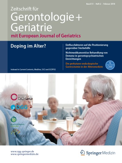 Zeitschrift für Gerontologie und Geriatrie 2/2018