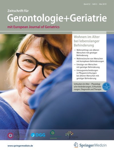 Link zu Zeitschrift Zeitschrift für Gerontologie und Geriatrie