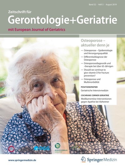 Link zu Zeitschrift Zeitschrift für Gerontologie und Geriatrie