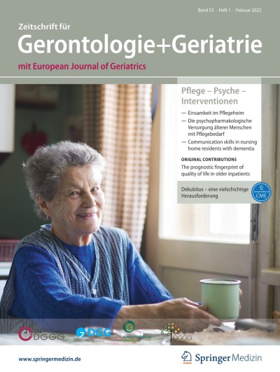 Zeitschrift für Gerontologie und Geriatrie 1/2022