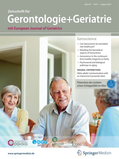 Zeitschrift für Gerontologie und Geriatrie 5/2024