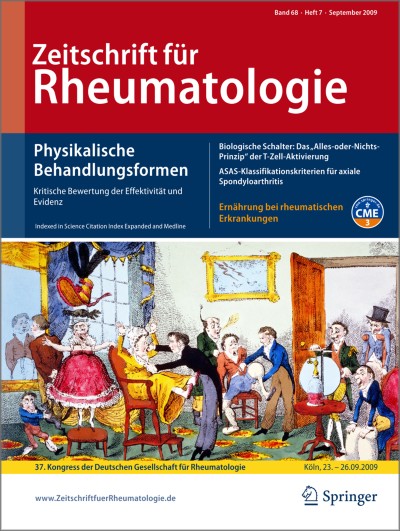 Link zu Zeitschrift Zeitschrift für Rheumatologie