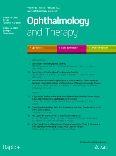 Ophthalmology and Therapy 1/2022