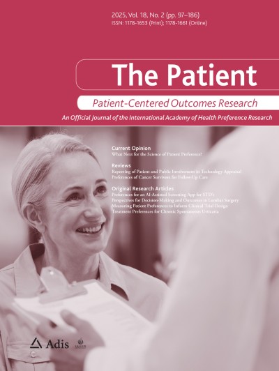 The Patient - Patient-Centered Outcomes Research | springermedicine.com