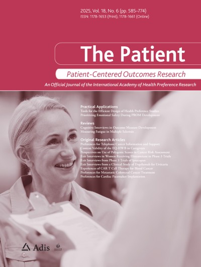 The Patient - Patient-Centered Outcomes Research 6/2025