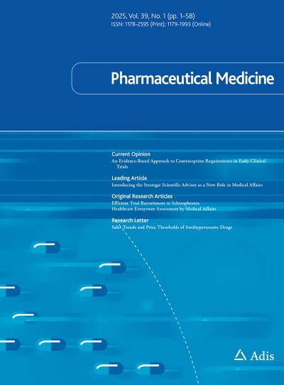 Pharmaceutical Medicine 1/2025