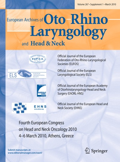European Archives of Oto-Rhino-Laryngology 1/2010