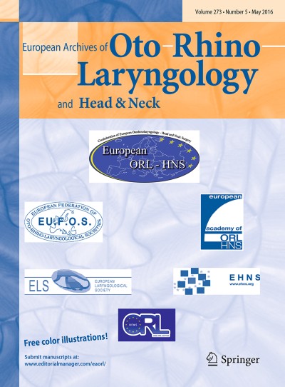 European Archives of Oto-Rhino-Laryngology 5/2016