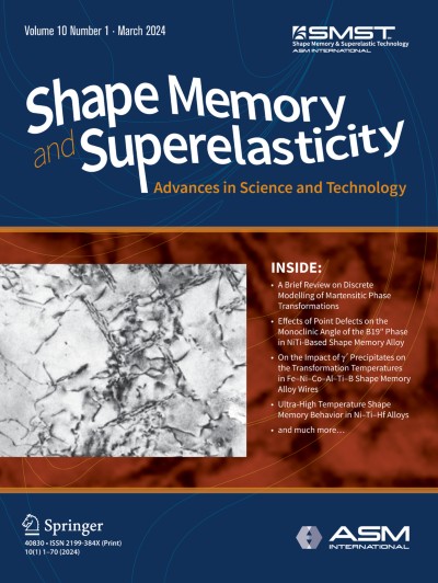 Shape Memory and Superelasticity 1/2024