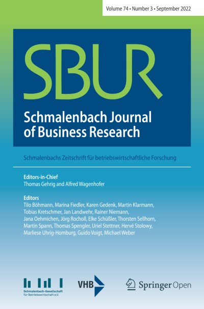 Schmalenbach Journal of Business Research 3/2022