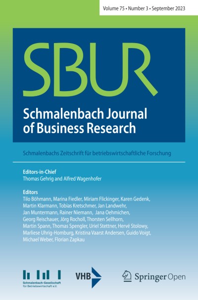 Schmalenbach Journal of Business Research 3/2023