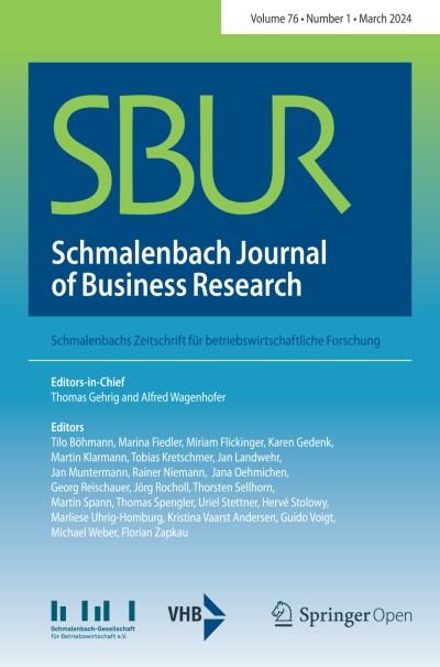 Schmalenbach Journal of Business Research 1/2024