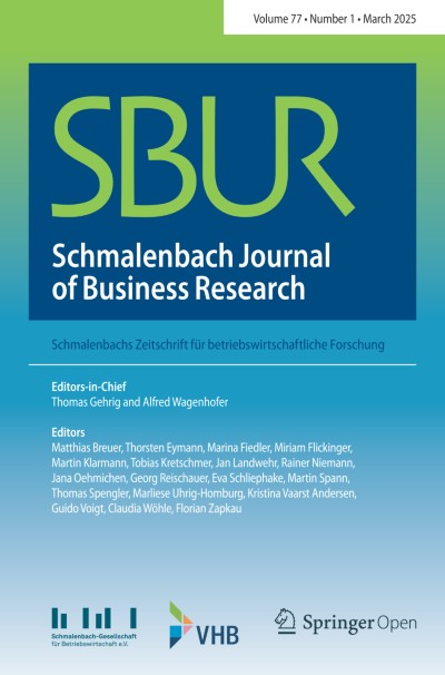 Schmalenbach Journal of Business Research 1/2025