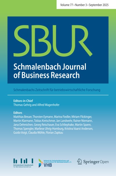 Schmalenbach Journal of Business Research 3/2025