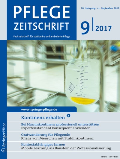 Link zu Zeitschrift Pflegezeitschrift