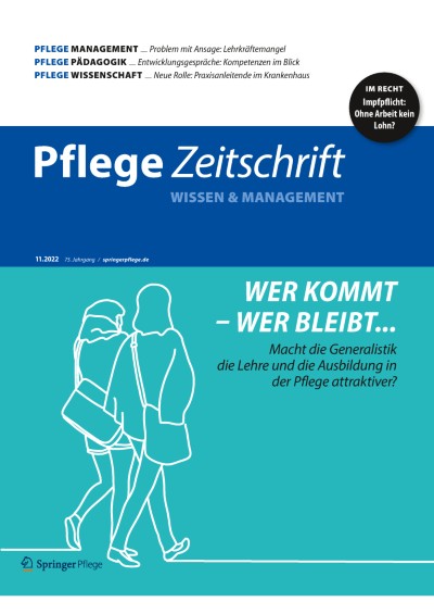 Pflegezeitschrift 11/2022