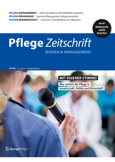 Pflegezeitschrift 9/2022
