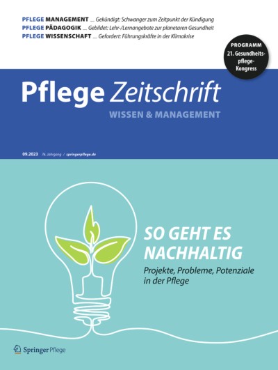 Pflegezeitschrift 9/2023