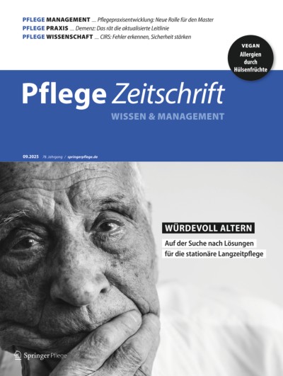 Pflegezeitschrift 9/2025