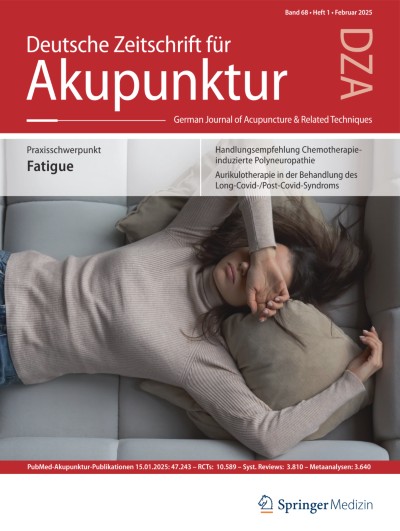 Deutsche Zeitschrift für Akupunktur 1/2025