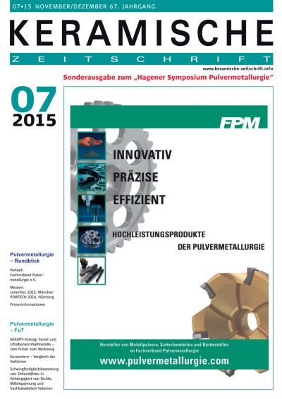 Keramische Zeitschrift 7/2015