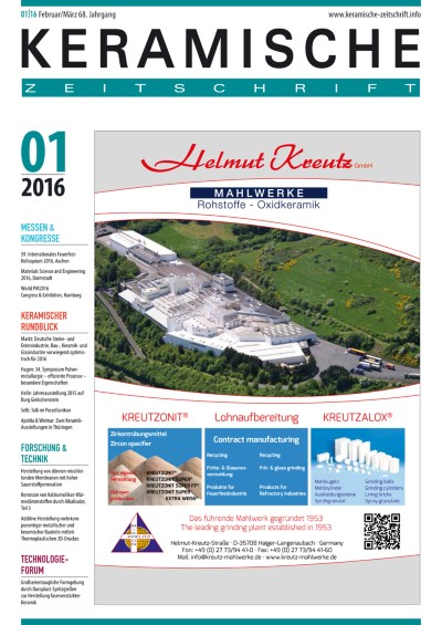 Keramische Zeitschrift 1/2016