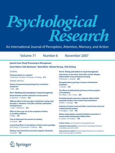 Psychological Research 6/2007